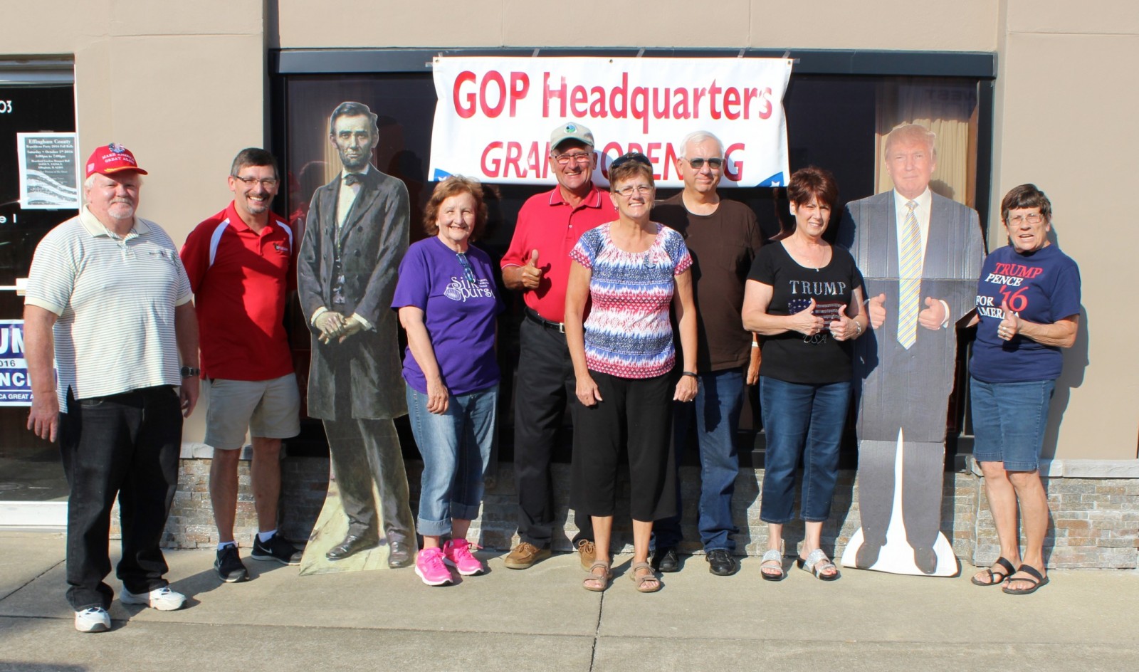Effingham County Republicans gather at the newly opened GOP Headquarters in downtown Effingham