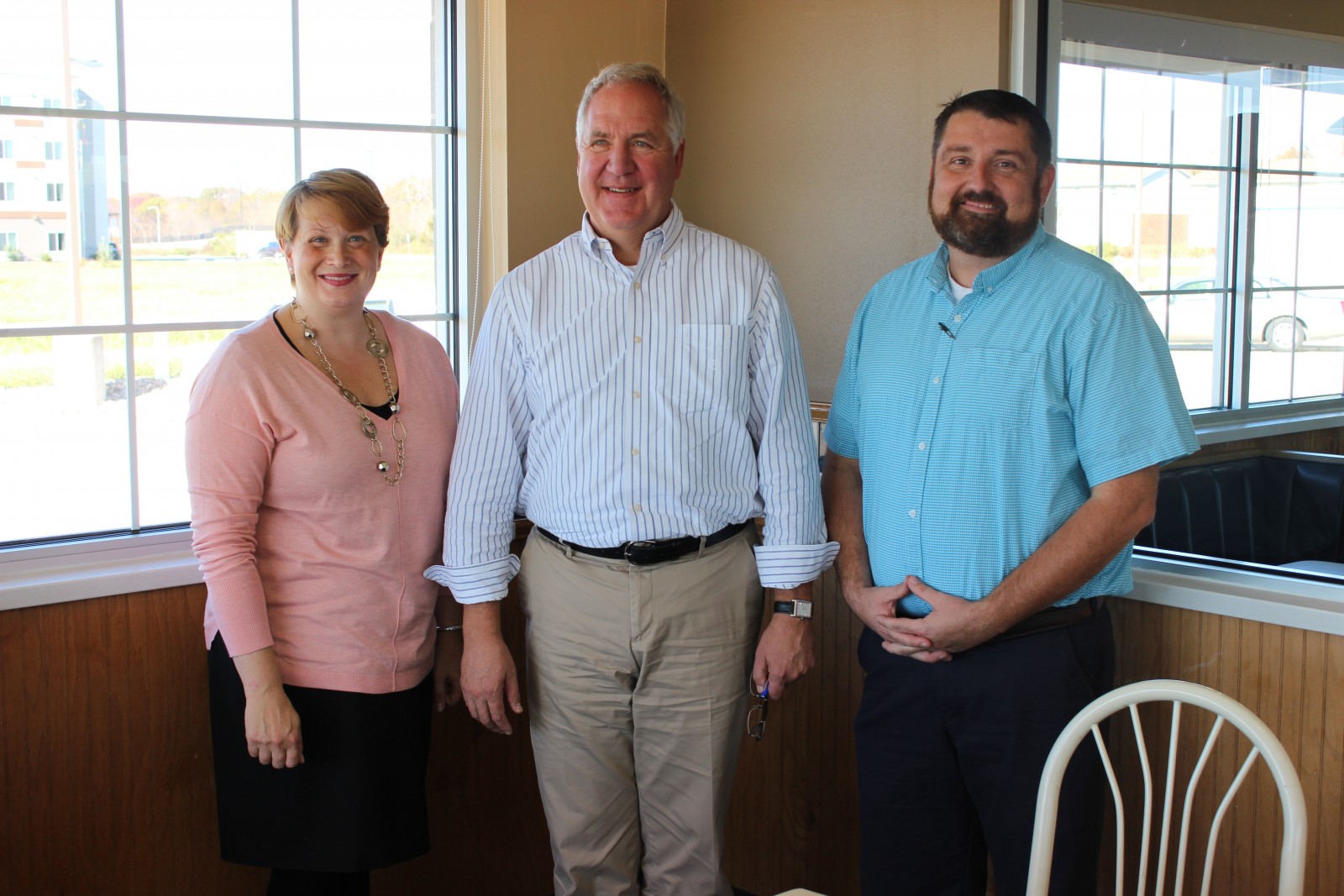 Pictured (L-R) National Association of Restaurants Director of Healthcare Policy Robin Goracke, Congressman John Shimkus (IL-15), and Culver's Co-Owner Chris Debolt